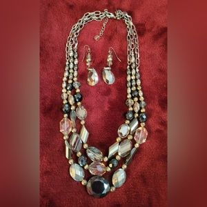 White House Black Market necklace and earrings